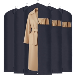 Pokrowiec ochronny na ubrania, garnitur Granatowy 60x150cm 5 sztuk