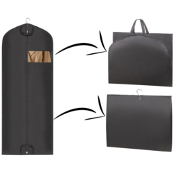 Pokrowiec ochronny na ubrania, garnitur Grafitowy 60x150cm 5 sztuk