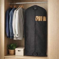 Pokrowiec ochronny na ubrania, garnitur Czarny 60x100cm 5 sztuk