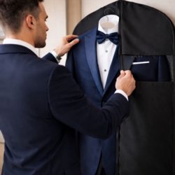 Pokrowiec ochronny na ubrania, garnitur Czarny 60x100cm 5 sztuk