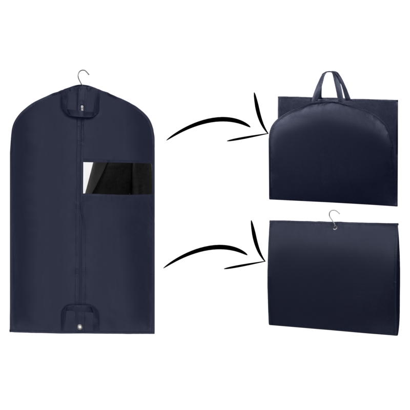 Pokrowiec ochronny na ubrania, garnitur Granatowy 60x100cm 5 sztuk