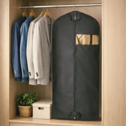 Pokrowiec ochronny na ubrania, garnitur Grafitowy 60x100cm 5 sztuk