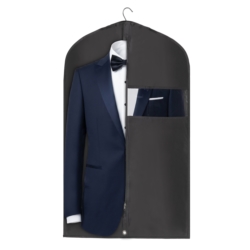 Pokrowiec ochronny na ubrania, garnitur Grafitowy 60x100cm 5 sztuk