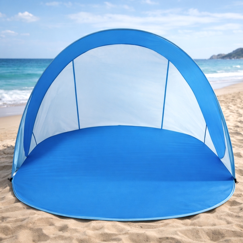 Namiot plażowy samorozkładający pop-up Niebieski + Torba