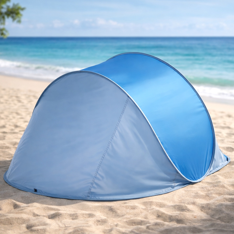 Namiot plażowy samorozkładający pop-up Niebieski + Torba