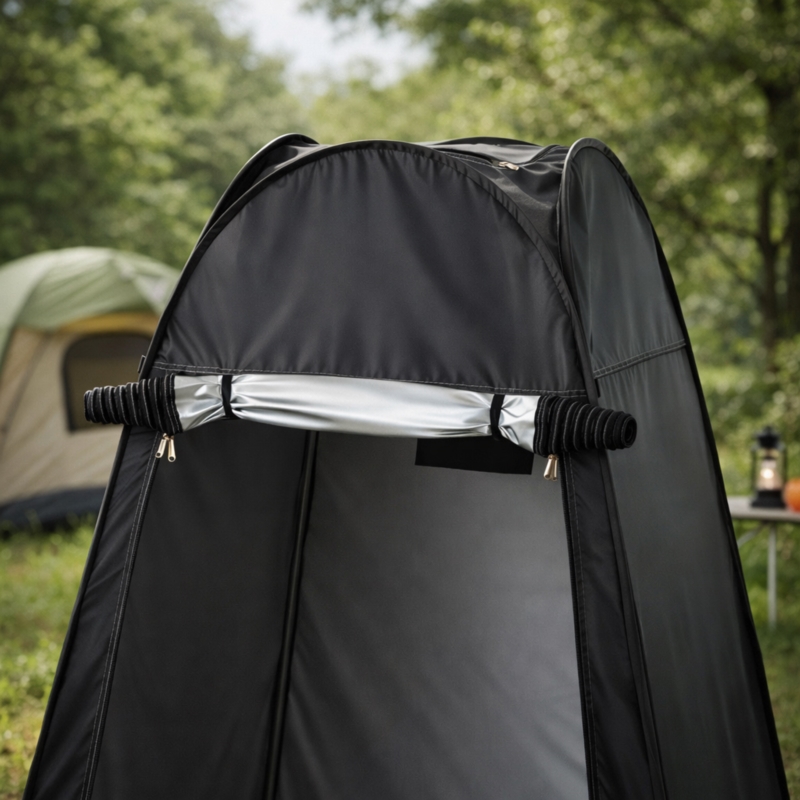 Namiot plażowy samorozkładający przebieralnia Czarny + Torba