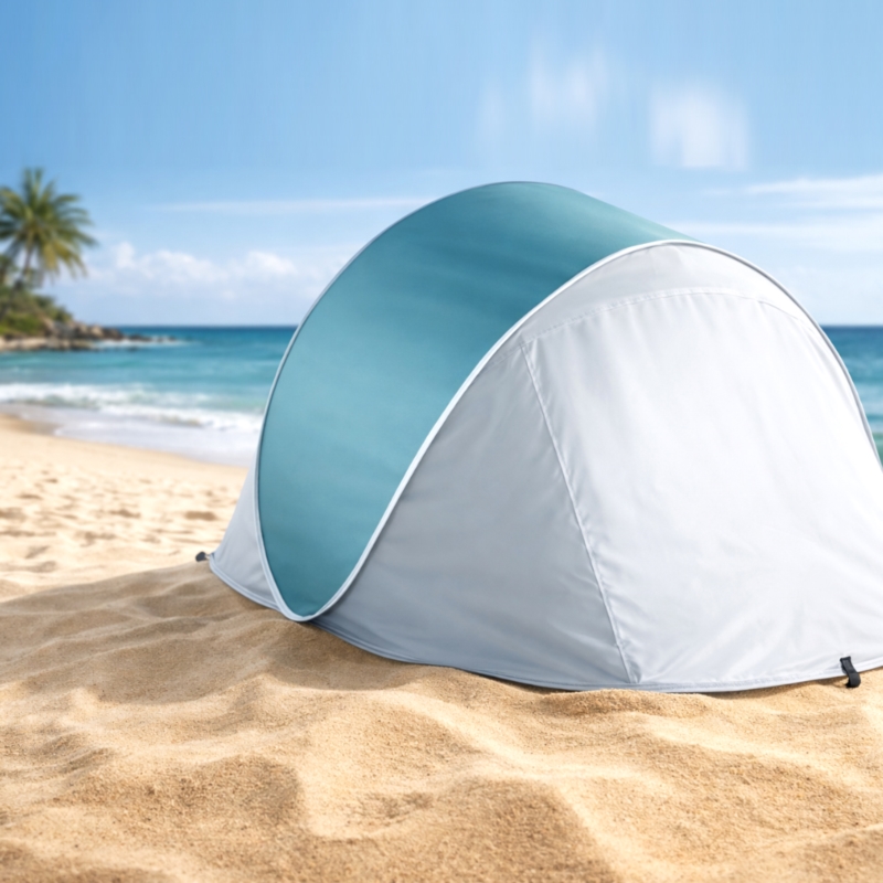 Namiot plażowy samorozkładający pop-up Granatowy + Torba