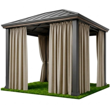 Zasłona przeciwsłoneczna na taras i balkon 155x200cm Ciemny Beż