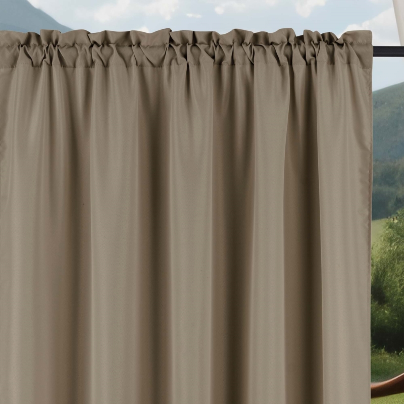 Zasłona przeciwsłoneczna na taras i balkon 155x200cm Ciemny Beż