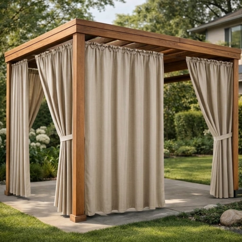 Zasłona przeciwsłoneczna na taras i balkon 155x200cm Latte