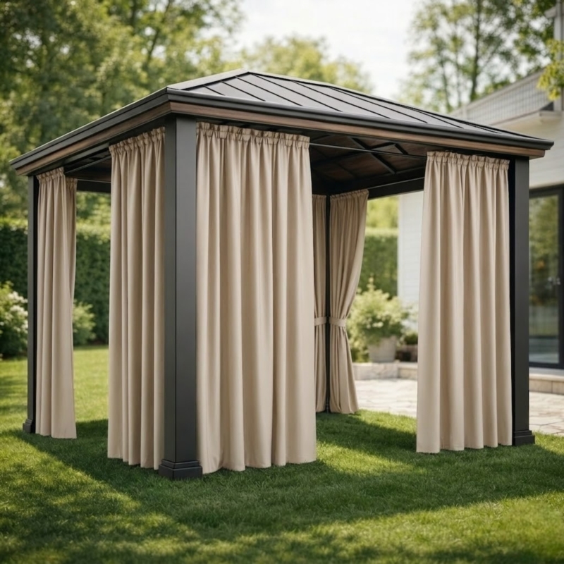 Zasłona przeciwsłoneczna na taras i balkon 155x200cm Latte