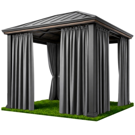 Zasłona przeciwsłoneczna na taras i balkon 155x200cm Grafit