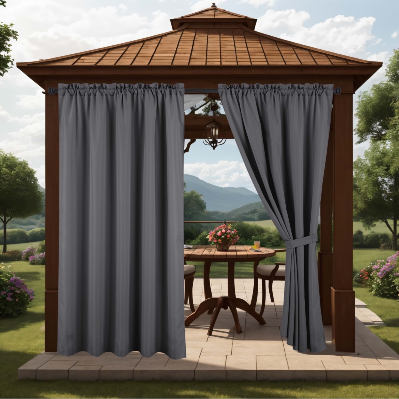 Zasłona przeciwsłoneczna na taras i balkon 155x200cm Grafit