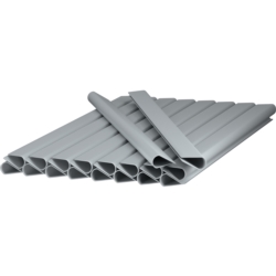 Taśma ogrodzeniowa do paneli ogrodzeniowych 19cm x 35m 450g/m2 Szary + 20 Klipsów