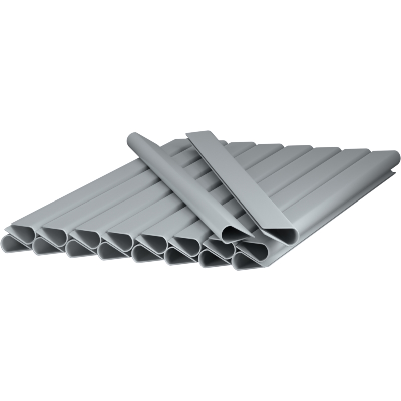 Taśma ogrodzeniowa do paneli ogrodzeniowych 19cm x 35m 450g/m2 Szary + 20 Klipsów