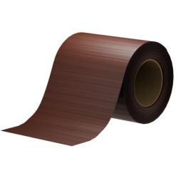 Taśma ogrodzeniowa do paneli ogrodzeniowych 19cm x 35m 450g/m2 Ciemny Brązowy + 20 Klipsów