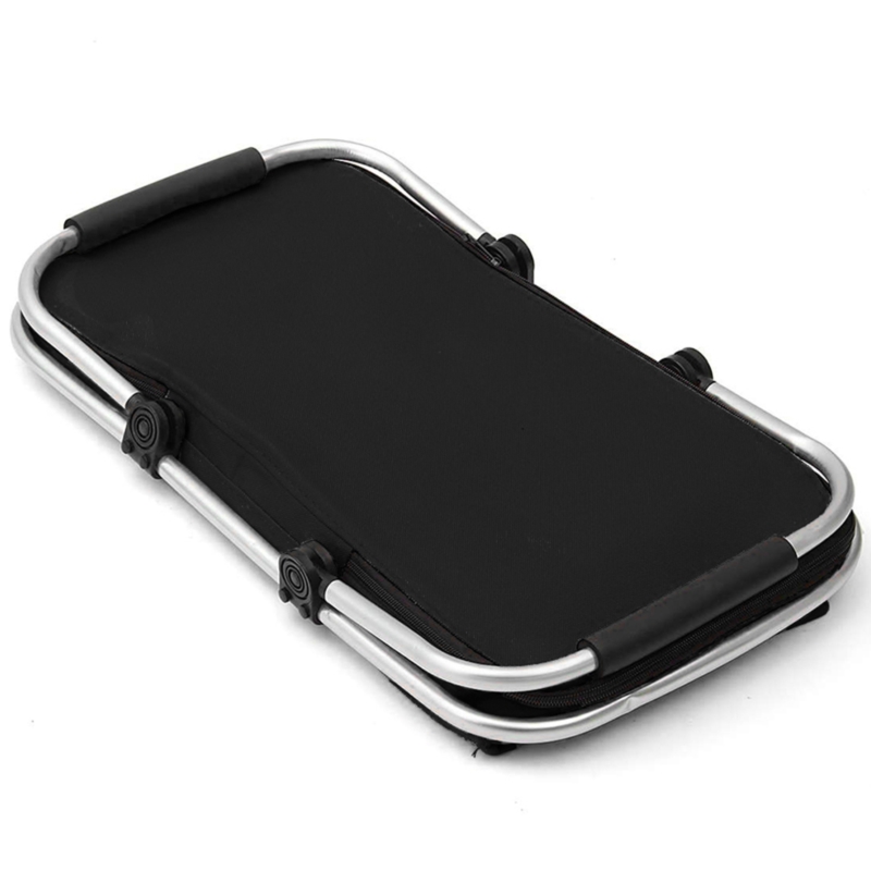 Koszyk piknikowy termiczny składany Czarny