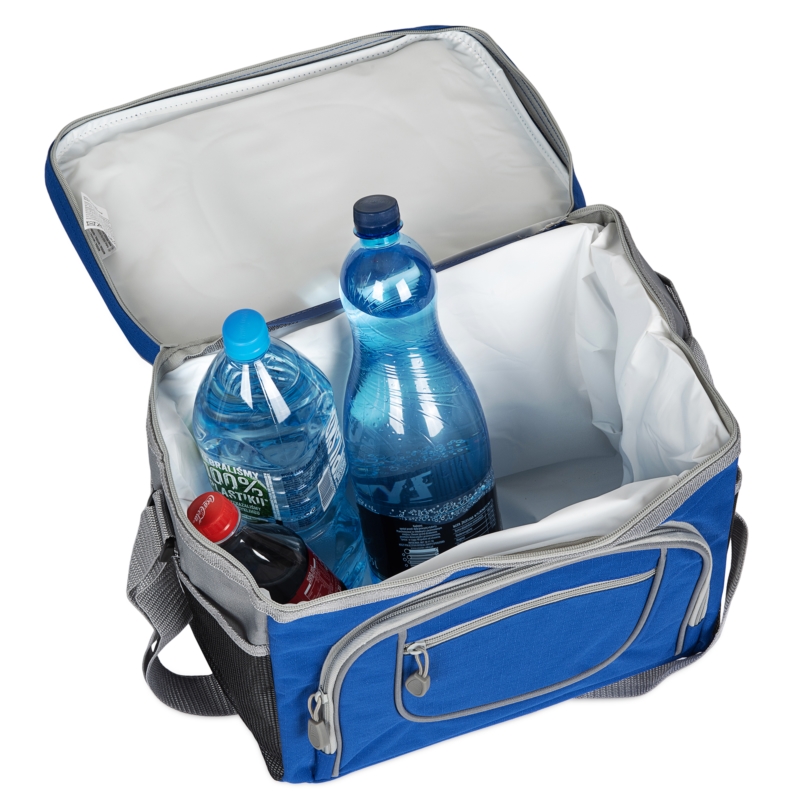 Torba termiczna z paskiem i kieszonkami Niebieska 30L