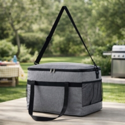 Torba termiczna z uchwytem i paskiem 40L Szara