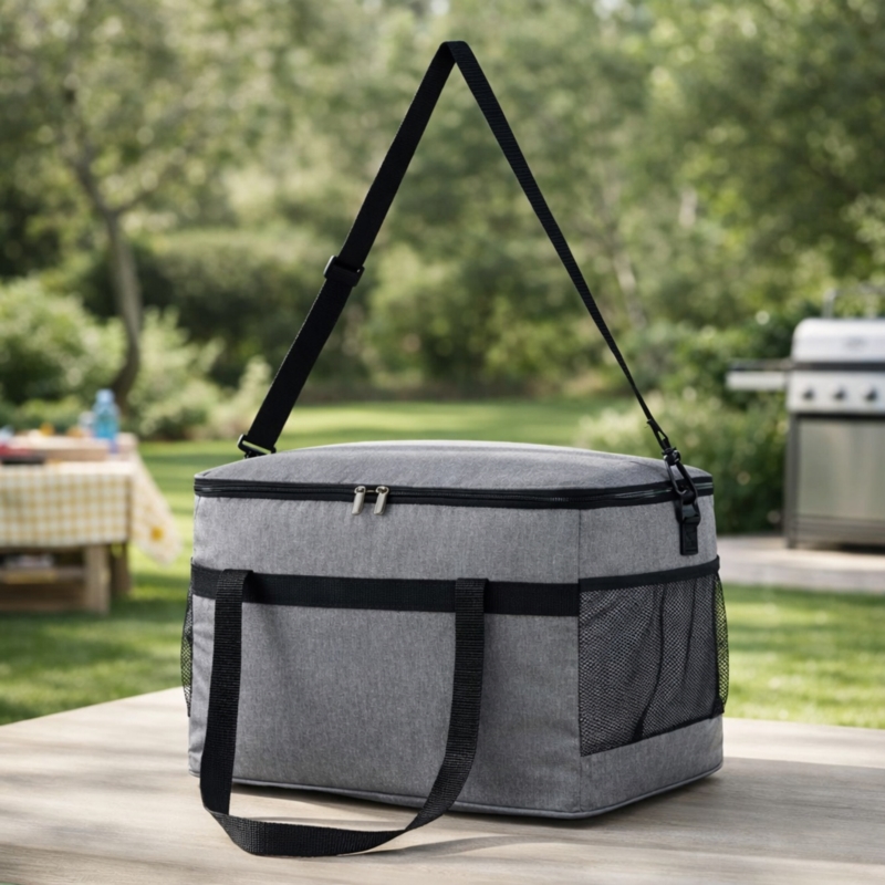 Torba termiczna z uchwytem i paskiem 40L Szara