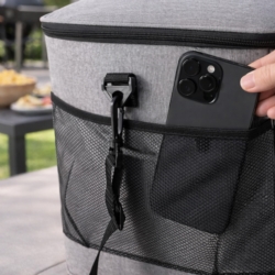 Torba termiczna z uchwytem i paskiem 40L Szara