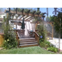 Kurtyna wodna ogrodowa zraszacz 30m + 30 dysz