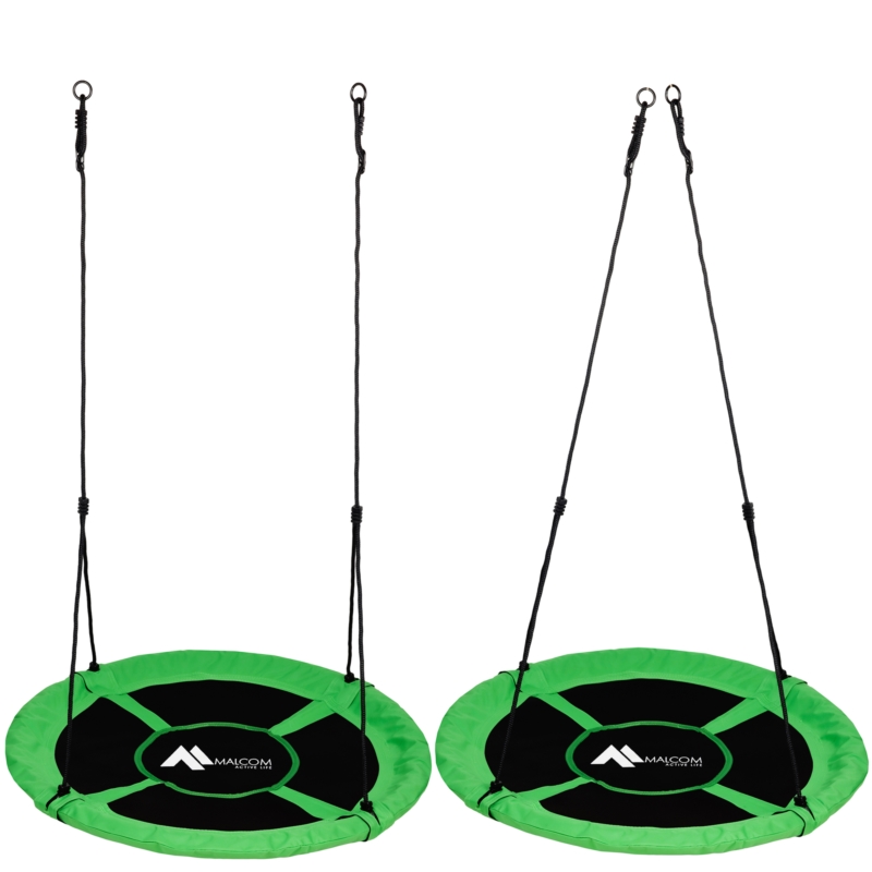Huśtawka ogrodowa bocianie gniazdo Zielona 100cm
