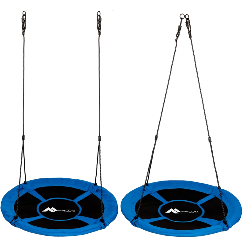 Huśtawka ogrodowa bocianie gniazdo Niebieska 100cm