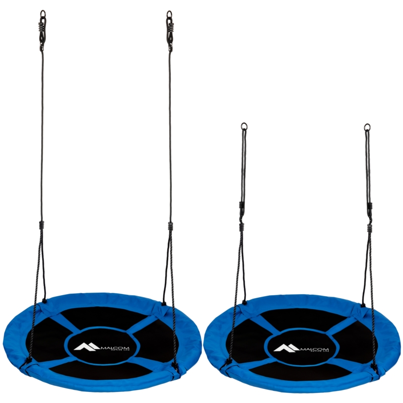 Huśtawka ogrodowa bocianie gniazdo Niebieska 100cm