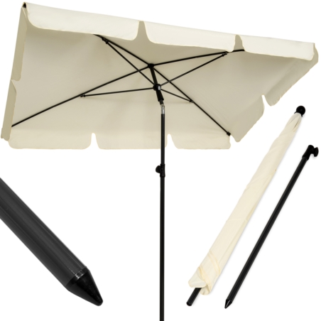 Parasol balkonowy prostokątny łamany UV Ecru 200x130cm