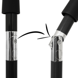 Parasol balkonowy prostokątny łamany UV Ecru 200x130cm