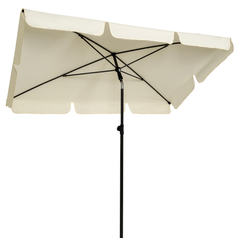 Parasol balkonowy prostokątny łamany UV Ecru 200x130cm