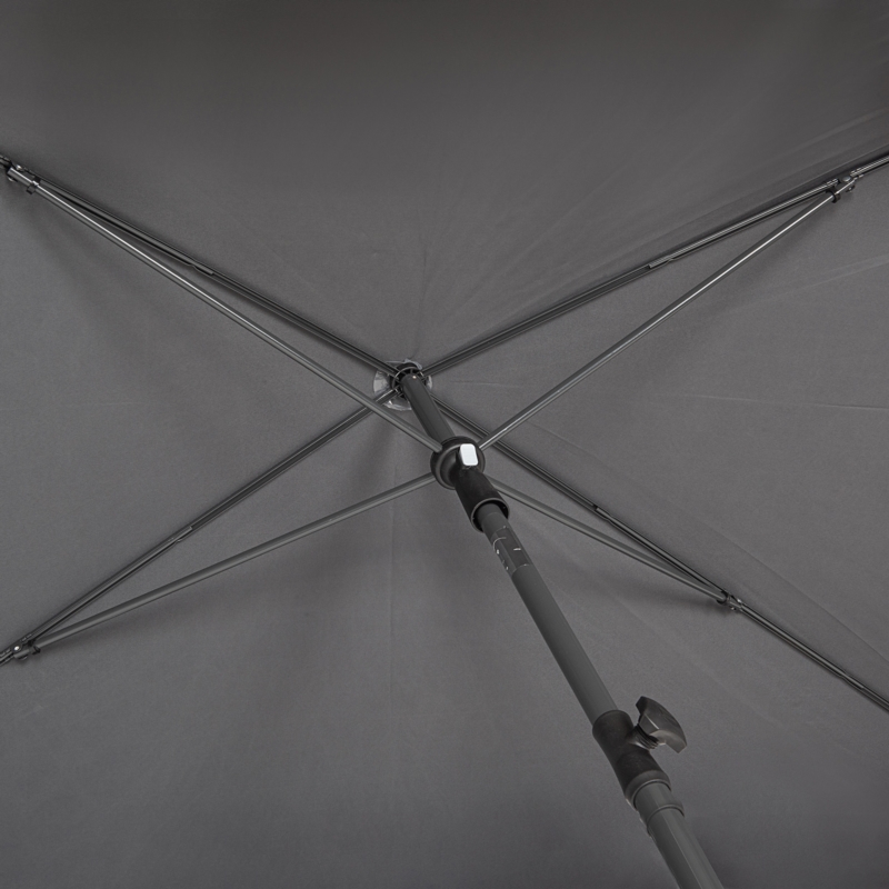 Parasol balkonowy prostokątny łamany UV Grafit 200x130cm