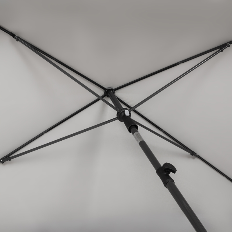 Parasol balkonowy prostokątny łamany UV Szary 200x130cm