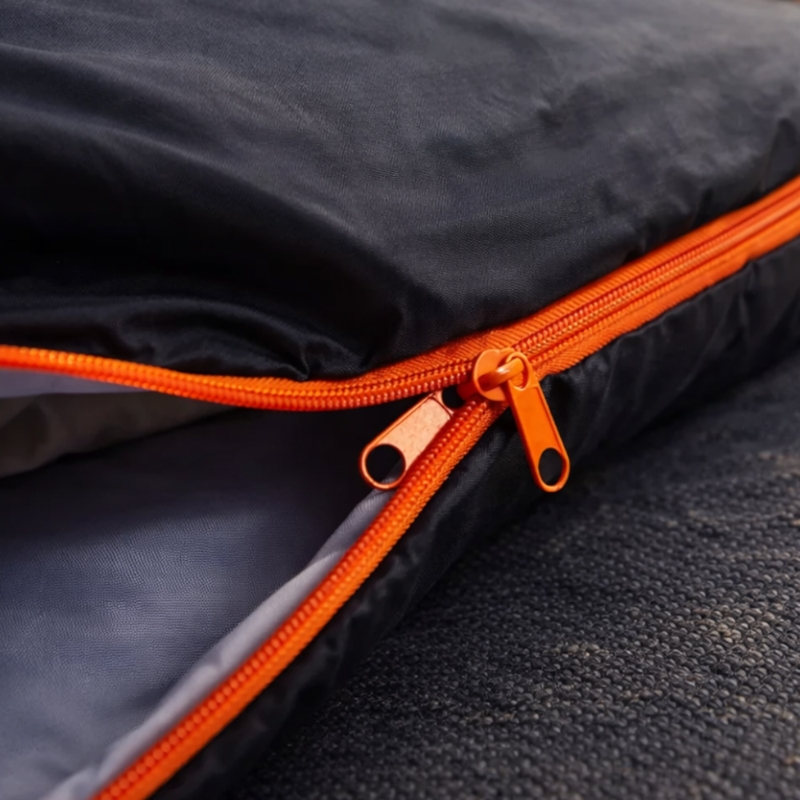 Śpiwór turystyczny mumia 210x75cm Czarny + Pokrowiec