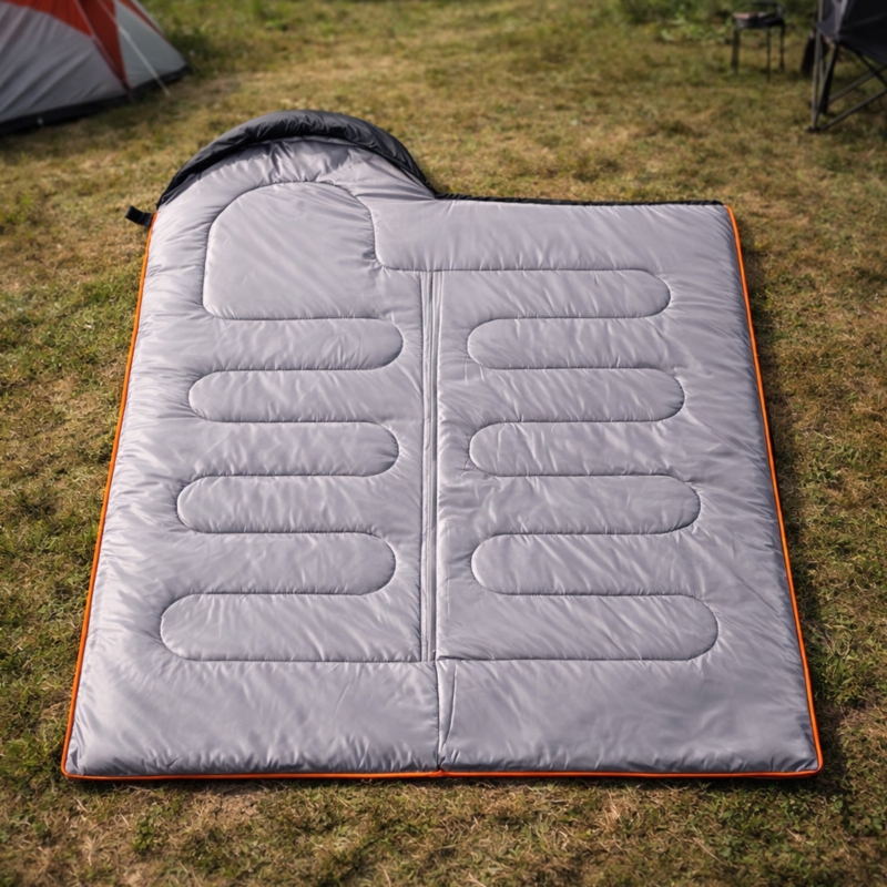 Śpiwór turystyczny mumia 210x75cm Czarny + Pokrowiec