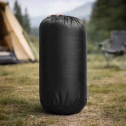 Śpiwór turystyczny mumia 210x75cm Czarny + Pokrowiec