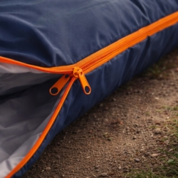 Śpiwór turystyczny mumia 210x75cm Granatowy + Pokrowiec