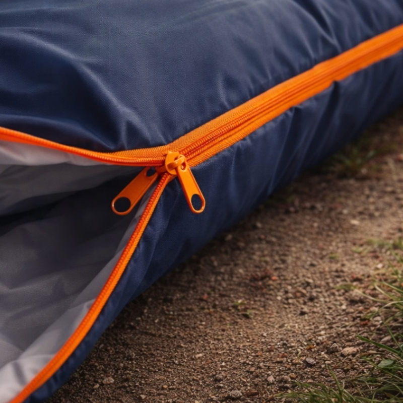 Śpiwór turystyczny mumia 210x75cm Granatowy + Pokrowiec