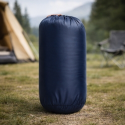 Śpiwór turystyczny mumia 210x75cm Granatowy + Pokrowiec