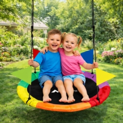 Huśtawka ogrodowa bocianie gniazdo Kolorowa 120cm