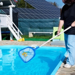Siatka do wyławiania nieczystości z basenu + Kijek