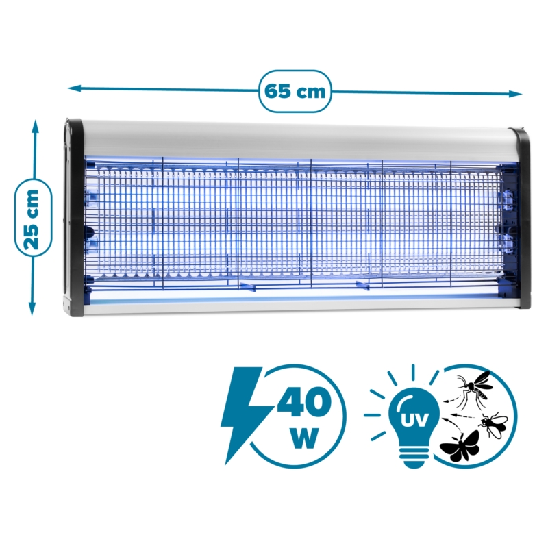 Lampa owadobójcza elektryczna UV przemysłowa 40W + Łańcuch do zawieszenia