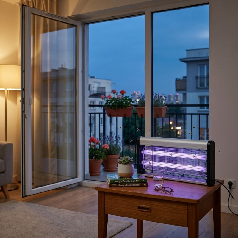 Lampa owadobójcza elektryczna UV przemysłowa 40W + Łańcuch do zawieszenia