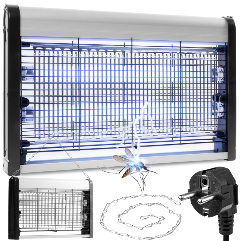 Lampa owadobójcza elektryczna UV przemysłowa 20W + Łańcuch do zawieszenia
