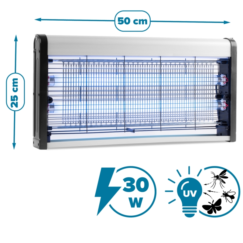 Lampa owadobójcza elektryczna UV przemysłowa 30W + Łańcuch do zawieszenia