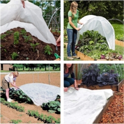 Agrowłóknina zimowa okryciowa przeciw mrozom biała 3,2x20m 17g/m2