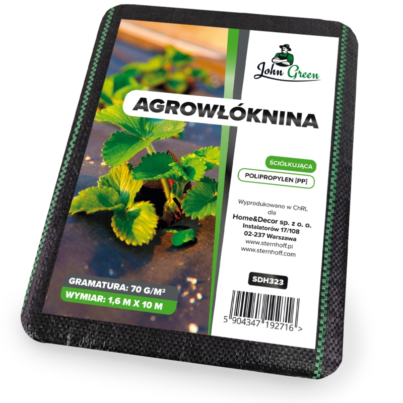 Agrowłóknina wiosenna ściółkująca na chwasty czarna 70g/m2 1,6x10m
