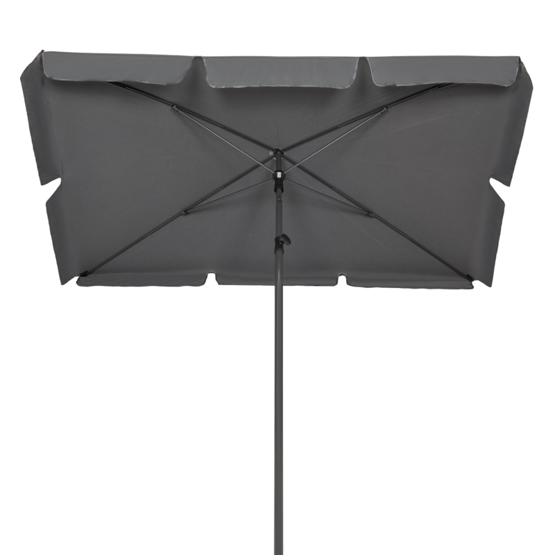 Parasol balkonowy prostokątny łamany UV Grafit 200x130cm