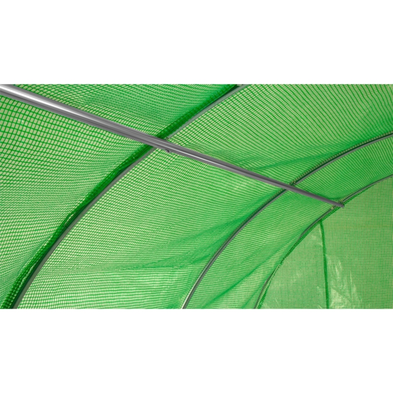 Tunel foliowy ogrodowy szklarnia z metalowym stelażem Zielony 2,5x4x2m